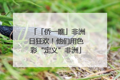 「侨一瞧」非洲日狂欢！他们用色彩“定义”非洲