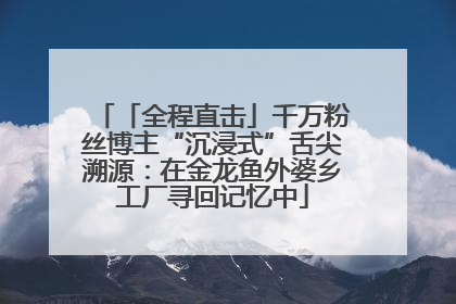 「全程直击」千万粉丝博主“沉浸式”舌尖溯源：在金龙鱼外婆乡工厂寻回记忆中