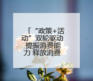 “政策+活动”双轮驱动 提振消费能力 释放消费潜力