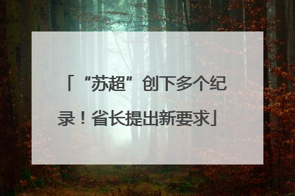 “苏超”创下多个纪录！省长提出新要求