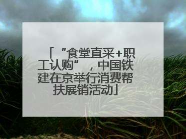 “食堂直采+职工认购”，中国铁建在京举行消费帮扶展销活动
