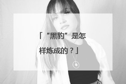 “黑豹”是怎样炼成的？