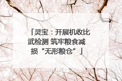灵宝：开展机收比武检测 筑牢粮食减损“无形粮仓”
