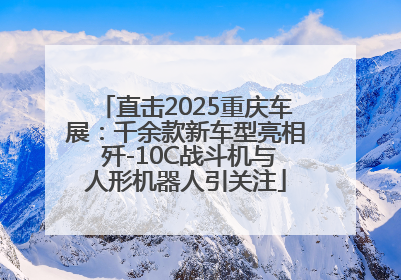 直击2025重庆车展：千余款新车型亮相 歼-10C战斗机与人形机器人引关注
