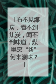 看不见煤炭，看不到焦炭，闻不到味道，煤里烹“新”何来滋味？