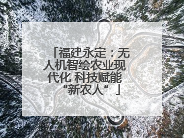 福建永定：无人机智绘农业现代化 科技赋能“新农人”