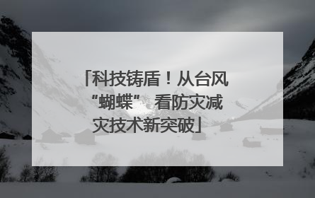 科技铸盾！从台风“蝴蝶” 看防灾减灾技术新突破