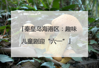 秦皇岛海港区：趣味儿童剧迎“六一”