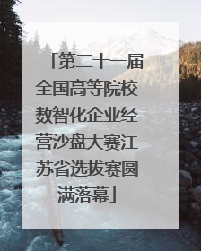 第二十一届全国高等院校数智化企业经营沙盘大赛江苏省选拔赛圆满落幕
