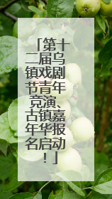 第十二届乌镇戏剧节青年竞演、古镇嘉年华报名启动！