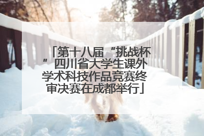 第十八届“挑战杯”四川省大学生课外学术科技作品竞赛终审决赛在成都举行