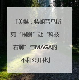 美媒：特朗普马斯克“闹崩”让“科技右翼”与MAGA的不和公开化