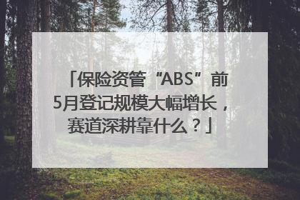 保险资管“ABS”前5月登记规模大幅增长，赛道深耕靠什么？