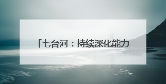 七台河：持续深化能力作风建设 以过硬能力作风激活发展新动能