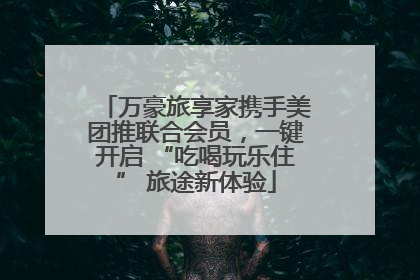 万豪旅享家携手美团推联合会员，一键开启 “吃喝玩乐住” 旅途新体验