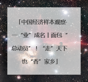 中国经济样本观察·一“业”成名丨面包“总动员”！“走”天下也“香”家乡