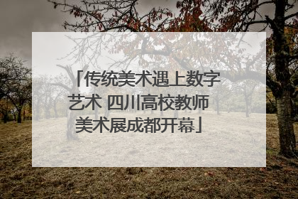 传统美术遇上数字艺术 四川高校教师美术展成都开幕