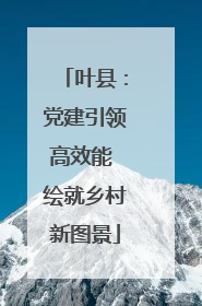 叶县：党建引领高效能 绘就乡村新图景