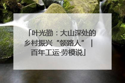 叶光勤：大山深处的乡村振兴“领路人”｜百年工运·劳模说