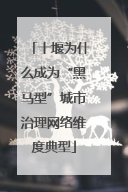 十堰为什么成为“黑马型”城市治理网络维度典型