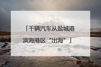 千辆汽车从盐城港滨海港区“出海”