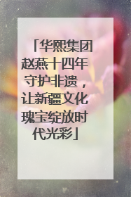 华熙集团赵燕十四年守护非遗，让新疆文化瑰宝绽放时代光彩