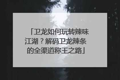 卫龙如何玩转辣味江湖？解码卫龙辣条的全渠道称王之路
