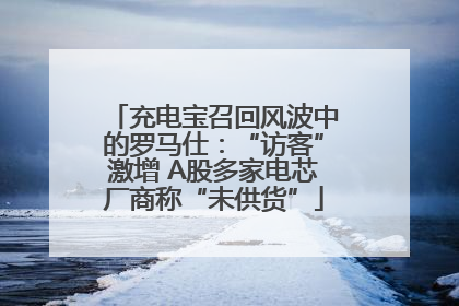 充电宝召回风波中的罗马仕：“访客”激增 A股多家电芯厂商称“未供货”
