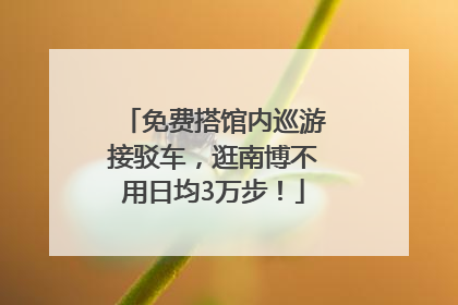 免费搭馆内巡游接驳车，逛南博不用日均3万步！