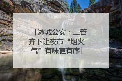 冰城公安：三管齐下让夜市“烟火气”有味更有序