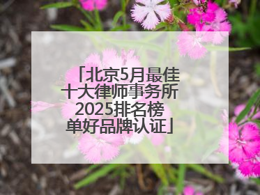 北京5月最佳十大律师事务所2025排名榜单好品牌认证