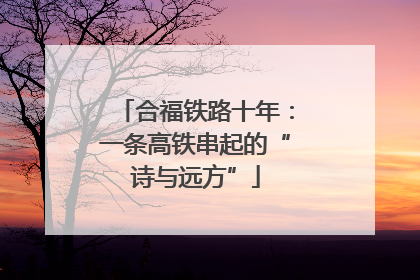 合福铁路十年：一条高铁串起的“诗与远方”