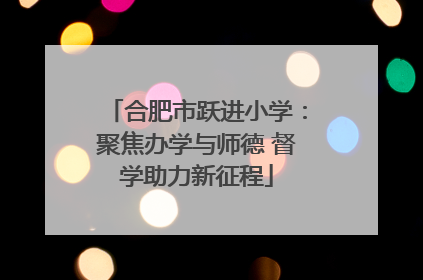 合肥市跃进小学：聚焦办学与师德 督学助力新征程