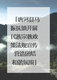 唐河县马振抚镇开展民族宗教政策法规宣传 营造团结和谐氛围