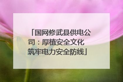 国网修武县供电公司：厚植安全文化 筑牢电力安全防线
