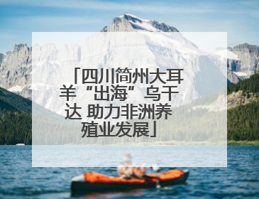 四川简州大耳羊“出海”乌干达 助力非洲养殖业发展