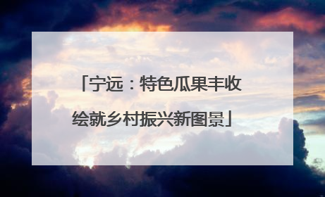宁远：特色瓜果丰收绘就乡村振兴新图景