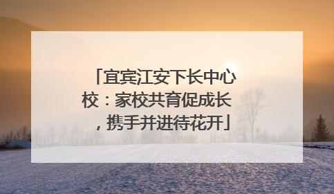 宜宾江安下长中心校：家校共育促成长，携手并进待花开