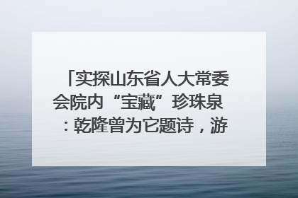 实探山东省人大常委会院内“宝藏”珍珠泉：乾隆曾为它题诗，游客无需预约免费游览