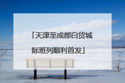 天津至成都白货城际班列顺利首发