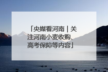 央媒看河南｜关注河南小麦收购、高考保障等内容