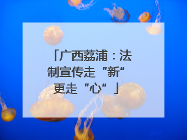 广西荔浦：法制宣传走“新”更走“心”