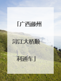 广西藤州浔江大桥顺利通车