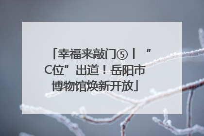 幸福来敲门⑤丨“C位”出道！岳阳市博物馆焕新开放