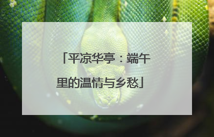 平凉华亭：端午里的温情与乡愁