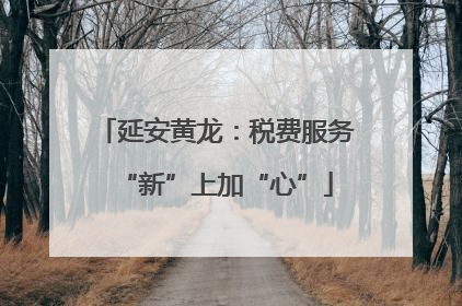 延安黄龙：税费服务“新”上加“心”