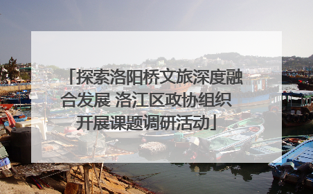 探索洛阳桥文旅深度融合发展 洛江区政协组织开展课题调研活动
