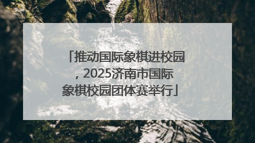 推动国际象棋进校园，2025济南市国际象棋校园团体赛举行