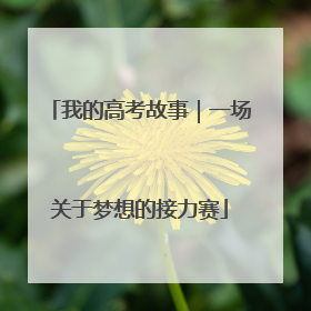 我的高考故事｜一场关于梦想的接力赛