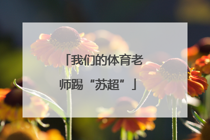我们的体育老师踢“苏超”